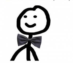 Create meme: Telebanka in a bow tie