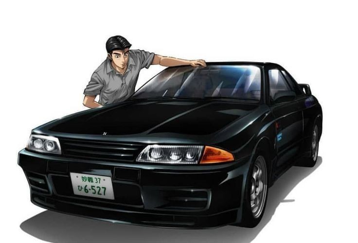 Create meme: initial d, nakazato takeshi r32, car stickers