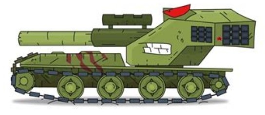 Create meme: waffle tank gerand, Dora the tank from the cartoon, gerand bent muzzles 2