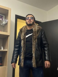 Создать мем: мужская зимняя куртка с мехом волка, верхняя одежда, кожаные куртки