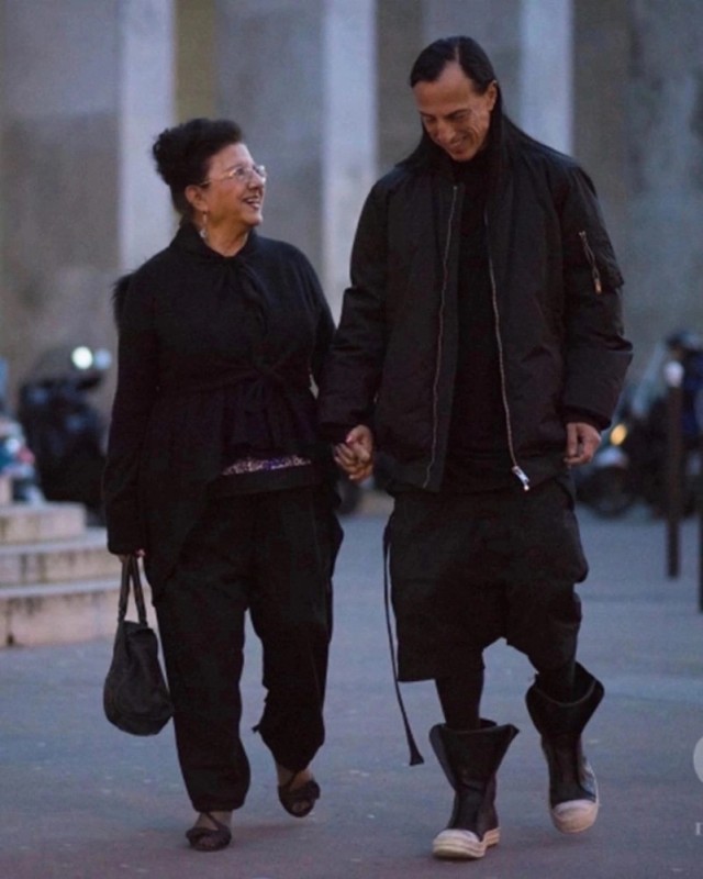 Create meme: Rick owens, rick ovens wife, Rick Owens and his wife Michelle Lamy