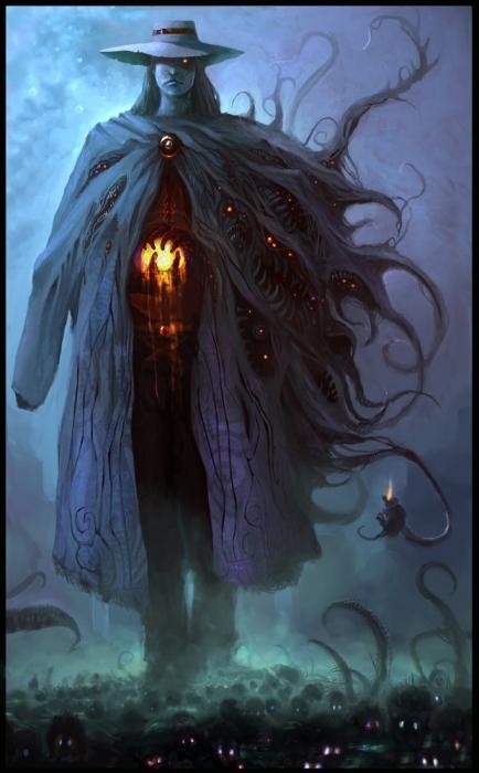 Create meme: dark fantasies, dark spirit art, spirit art