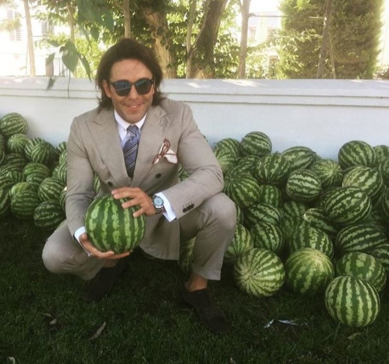 Create meme: Andrey Malakhov , dinya andrey malakhov, andrey malakhov with watermelons