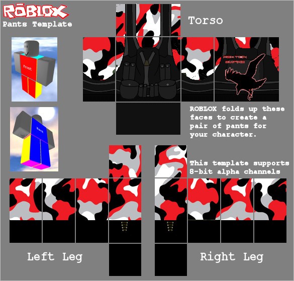 Complete pants template roblox