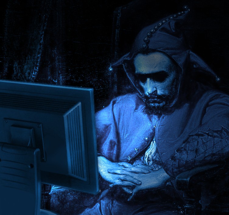 Create meme: scary hacker, hacker , darkness