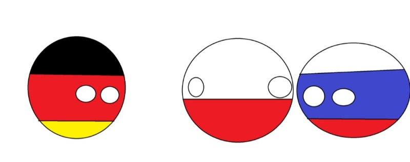 Создать мем: россия countryballs, кантриболз рейх, countryballs германия