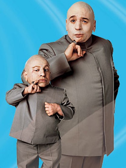 dr evil and mini me drawing