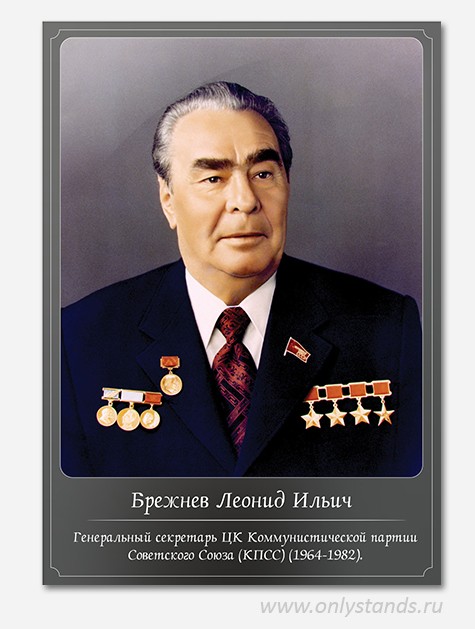 Create meme: leonid brezhnev, Leonid Brezhnev, portrait of brezhnev