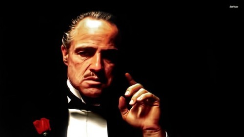 Create meme: don Corleone , but do it without respect, Marlon Brando the godfather