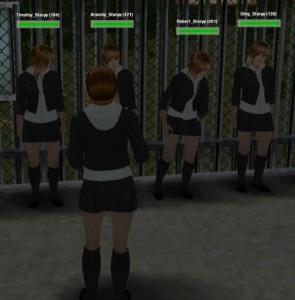 Создать мем: school girls simulator, sims 2 school uniform, скриншот