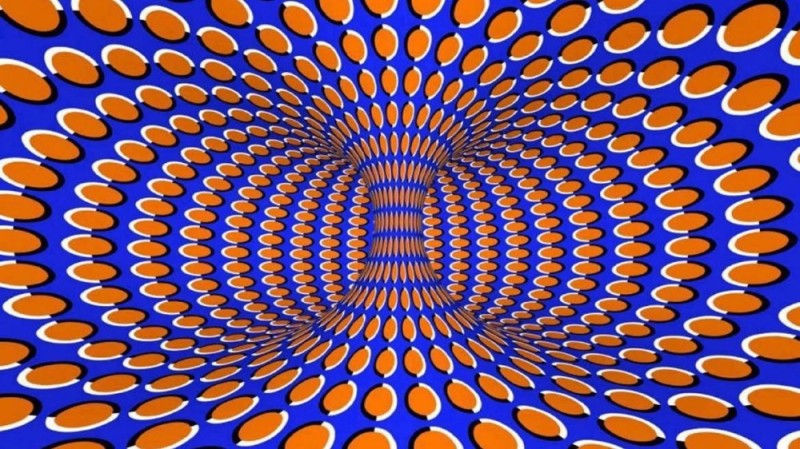 Create meme: optical illusions, illusions of vision, the illusion of movement