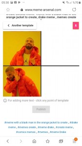 Create meme: meme with a black man in an orange shirt, meme with a black man in the orange jacket pattern, drake meme