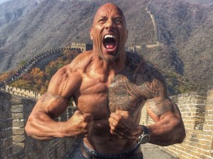 Create meme: Dwayne Johnson Jock