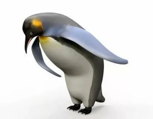 Create meme: penguin bow, the bowing penguin, the penguin bows meme