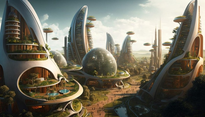 Create meme: city of the future project, a beautiful city of the future, future 