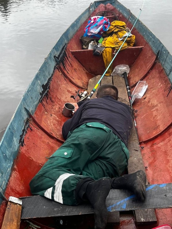 Create meme: The boat is tin, fishing from a boat, in the boat