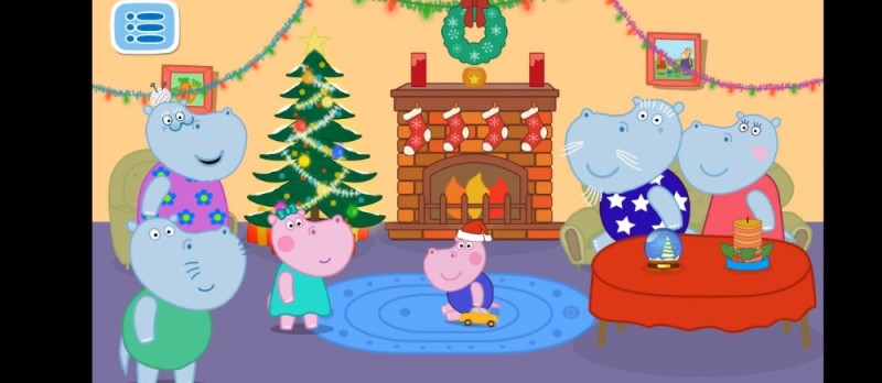 Create meme: cartoon Peppa pig Christmas, Peppa pig hippo, Peppa pig game