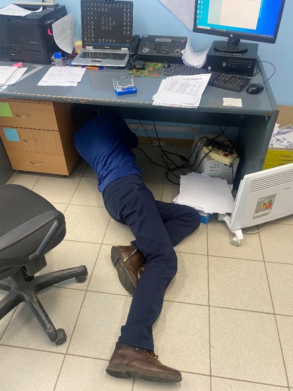 Create meme: tired employee, at work , sleeping on the job