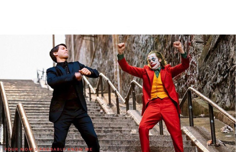 Create meme: The joker's dance, the Joker on the stairs meme, Joker Joaquin Phoenix Dance