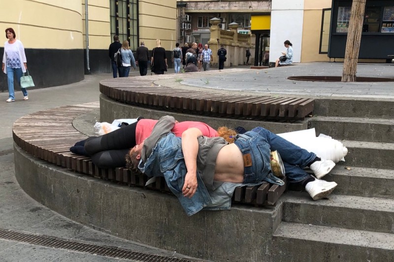 Create meme: a bum on the street, drunk , drunk in an embrace