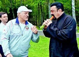 Create meme: Steven seagal, Alexander Lukashenko , Steven Seagal and Lukashenko