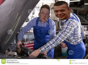 Create meme: mechanic, car, mechanic