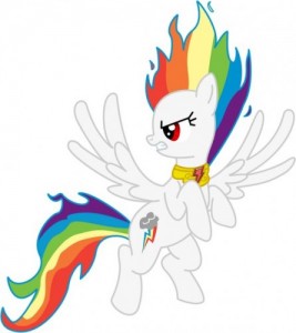 Create meme: pony fluttershy, dash, pony