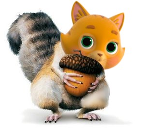 Create meme: squirrel from glacial, ice age squirrel, squirrel with a nut from glacial