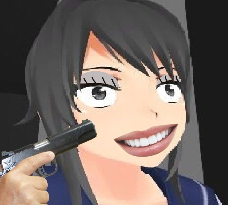 Create meme: yandere simulator, yandere simulator simulator, sempai from yandere