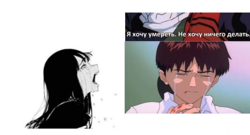 Create meme: evangelion manga, memes , anime memes 