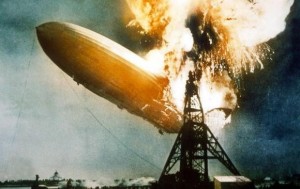 Create meme: the crash of the blimp Hindenburg, airship the Hindenburg gif, Zeppelin airship disaster