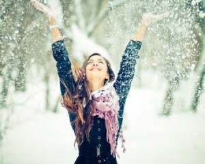 Create meme: winter snow, girls in the snow beautiful pictures, winter girl