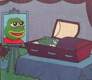 Create meme: Pepe the frog's death, The Frog Pepe, the death of Pepe