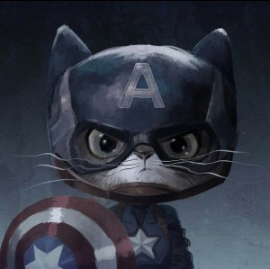 Create meme: the trick, cats the Avengers