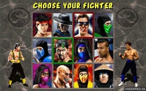 Создать мем: mortal kombat ii ростер, персонажи mortal kombat, mortal kombat 2 sega