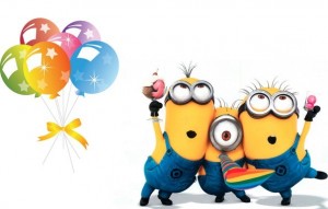 Create meme: funny cards happy birthday, minions, birthday