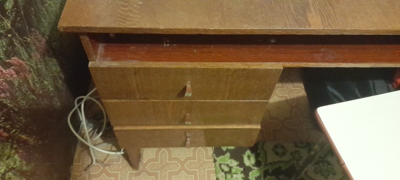 Create meme: writing desk of the USSR, soviet desk, soviet table with drawers