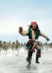 Create meme: meme of Jack Sparrow, pirates of the Caribbean Jack Sparrow runs, pirates of the Caribbean