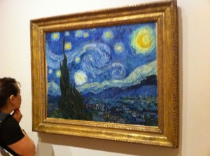 Создать мем: ван гог звёздная ночь картина, звездная ночь ван гог в музее, картины ван гога в эрмитаже