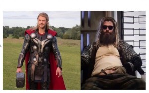 Create meme: Thor with the Avengers belly, Chris Hemsworth Thor Avengers finale, Lebowski, Thor, the Avengers finale