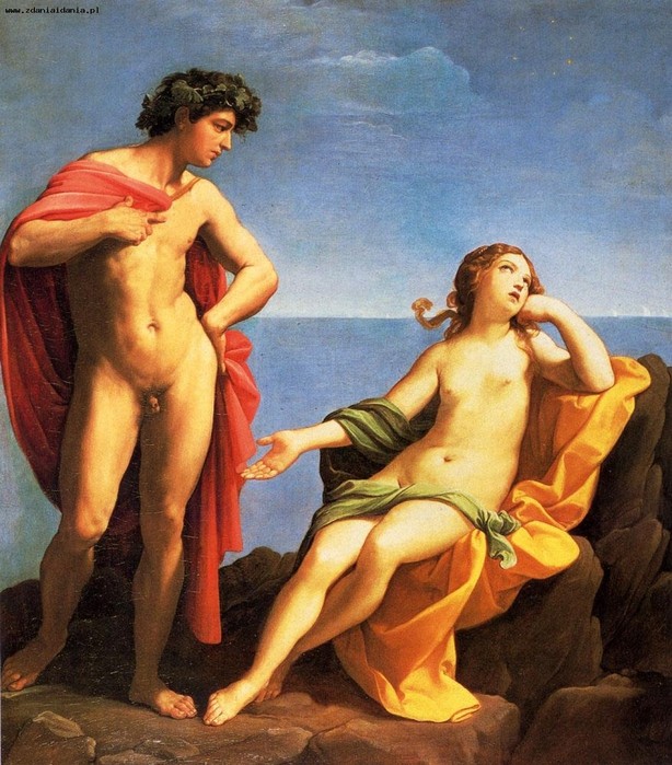 Create meme: Bacchus and Ariadne by Guido Reni, Dionysus and Ariadne, Dionysus and Ariadne painting by Guido Reni