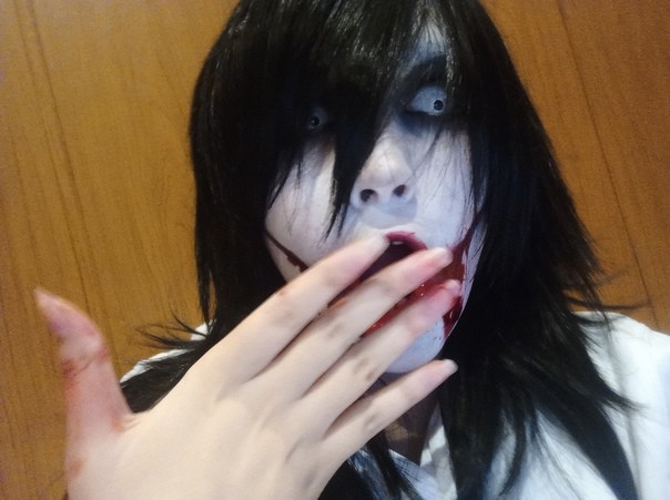 Create meme: Jeff the killer , if cosplay Jeff, kripipasta Jeff the killer cosplay