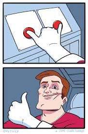 Create meme: difficult choice meme, meme buttons, difficult choice meme