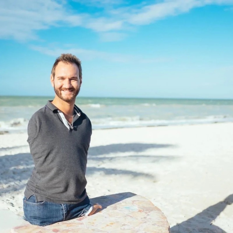 Create meme: nick Vujicic , life without borders by nick vujicic, James vujicic