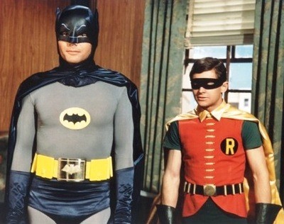 Создать мем: бэтмен и робин 1966, batman robin, бэтмен робин