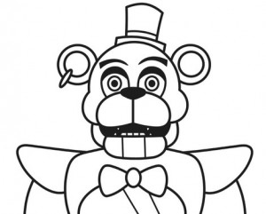 Create meme: coloring fnaf Freddy