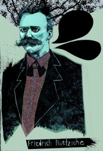 Создать мем: фридрих ницше, nietzsche young