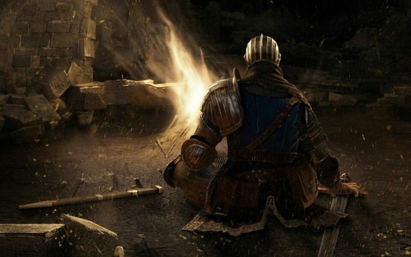 Create meme: dark souls bonfire, dark souls art, 1 dark souls