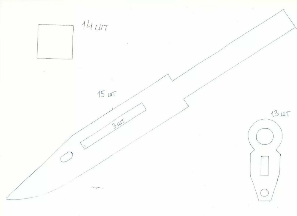 Ножи из фанеры чертежи из стандофф 2