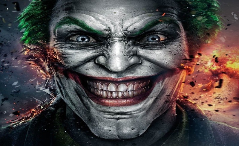 Create meme: the face of the Joker, The joker's smile, the joker is new